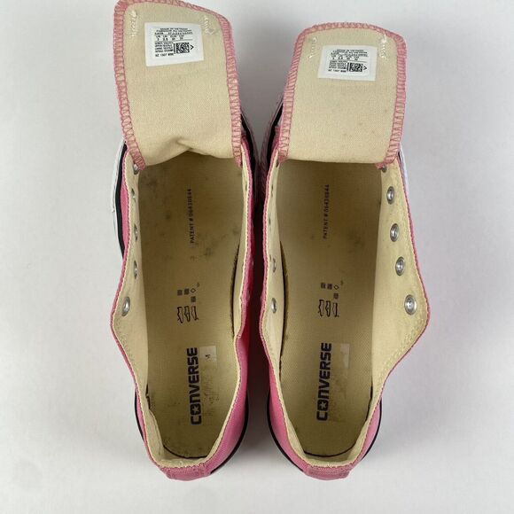 Converse All Star Canvas Sneakers Pink No Laces Youth Size 3 Pre-Owned - Picture 11 of 11